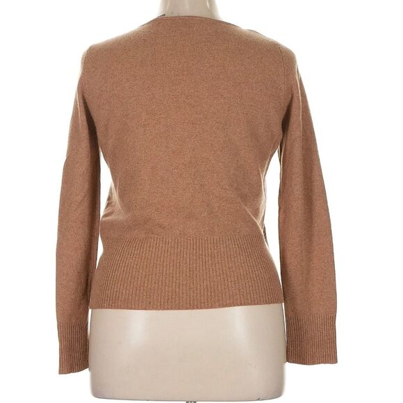 Vintage Valerie Stevens 100% Cashmere Camel Tan Made in Hong Kong Crew Sweater - Picture 5 of 6